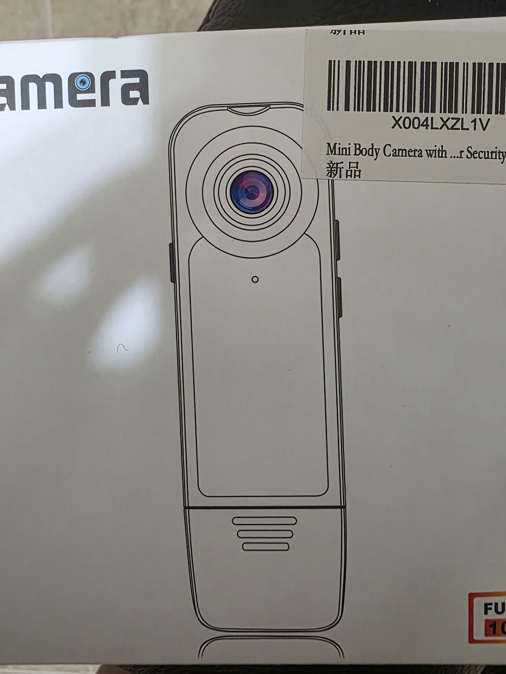 Mini Body Camera - Black - Unbranded